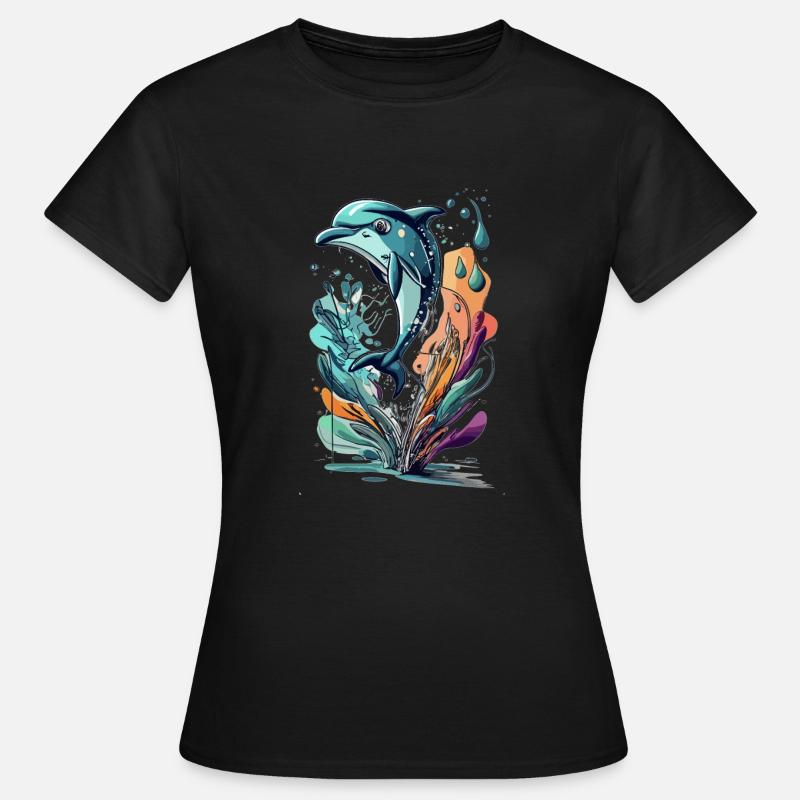 DOLPHIN - Women's T-Shirt - black