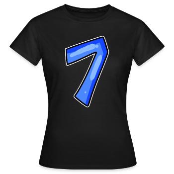 Number 7 Number - Women's T-Shirt - black - Front - AI Model Female 172 dark (172cm)