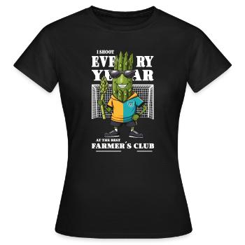 Asparagus Association - Women's T-Shirt - black - Front - AI Model Female 172 dark (172cm)