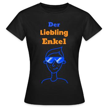 The darling grandson - Women's T-Shirt - black - Front - AI Model Female 172 dark (172cm)