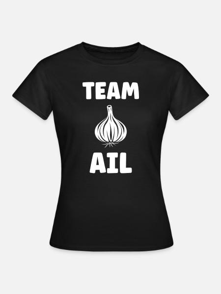 Team Knoblauch - Frauen T-Shirt - Schwarz