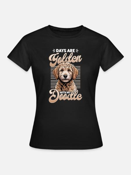 Goldendoodle Dog Breed - Frauen T-Shirt - Schwarz