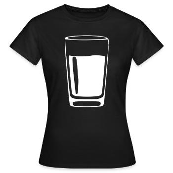 Glas Getränke Bar Gastronomie Geschenk - Frauen T-Shirt - Schwarz - Vorne - AI Model Female 172 dark (172cm)