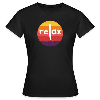 Se détendre, Relaxation, Bien-être, Se détendre, Yoga - T-shirt Femme - noir - Devant - AI Model Female 172 dark (172cm)