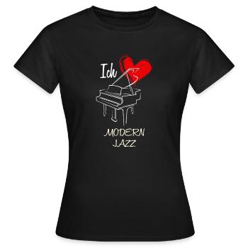 Liebe Modern Jazz - Frauen T-Shirt - Schwarz - Vorne - AI Model Female 172 dark (172cm)