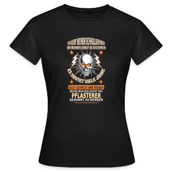 PFLASTERER - Frauen T-Shirt - Schwarz - Vorne - AI Model Female 172 dark (172cm)