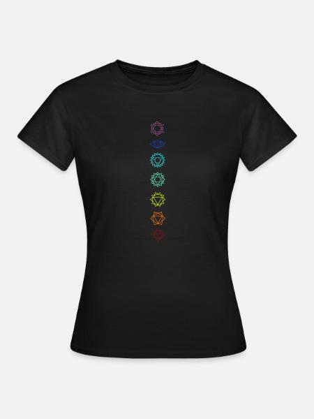 Seven chakras - Women's T-Shirt - black