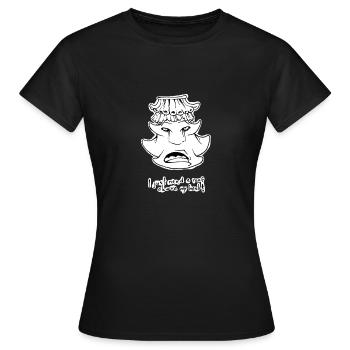 Toit sur la tête - T-shirt Femme - noir - Devant - AI Model Female 172 dark (172cm)