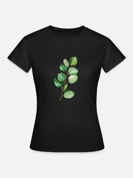 Eukalyptus - Frauen T-Shirt - Schwarz