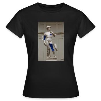 David Michelangelo Starry sky - Women's T-Shirt - black - Front - AI Model Female 172 dark (172cm)
