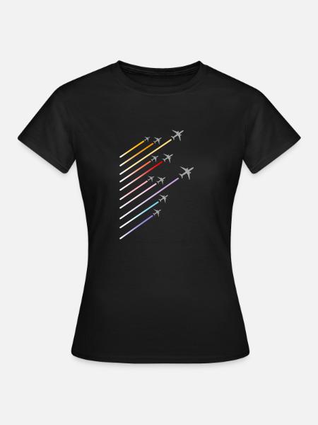 Fly Fly Fly Airport Flughafen Pilot - Frauen T-Shirt - Schwarz