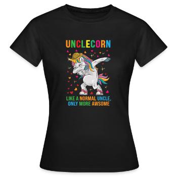 UNCLECORN Pretty Cute Fantasy Cadeau - T-shirt Femme - noir - Devant - AI Model Female 172 dark (172cm)