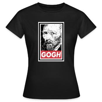 VAN GOGH OBEY - Women's T-Shirt - black - Front - AI Model Female 172 dark (172cm)