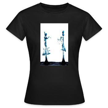 Treffen - Frauen T-Shirt - Schwarz - Vorne - AI Model Female 172 dark (172cm)