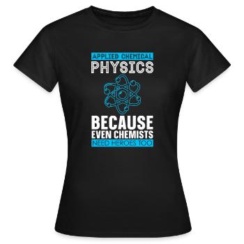 Physik Physiker - Frauen T-Shirt - Schwarz - Vorne - AI Model Female 172 dark (172cm)