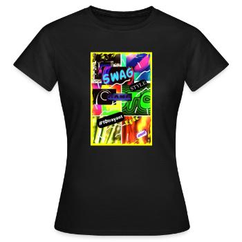 SWAG 4000 - T-shirt Femme - noir - Devant - AI Model Female 172 dark (172cm)