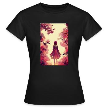 Manga Girl - T-shirt Femme - noir - Devant - AI Model Female 172 dark (172cm)