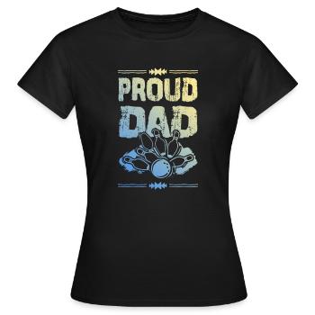 Bowling Dad - Frauen T-Shirt - Schwarz - Vorne - AI Model Female 172 dark (172cm)