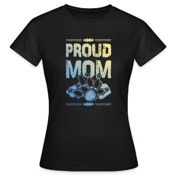 Maman de bowling - T-shirt Femme - noir - Devant - AI Model Female 172 dark (172cm)
