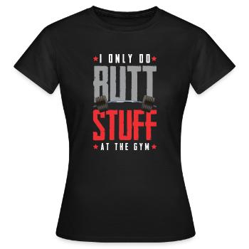 fitness lustiger spruch - Frauen T-Shirt - Schwarz - Vorne - AI Model Female 172 dark (172cm)