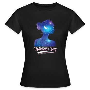 International Women's Day - Women's T-Shirt - black - Front - AI Model Female 172 dark (172cm)