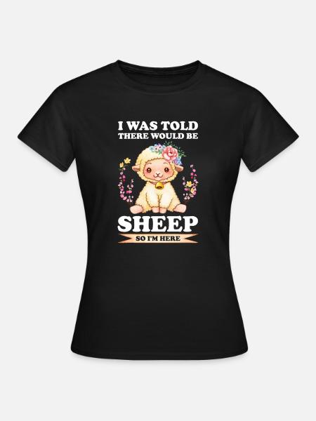 Schafe Schafhalter Geschenk - Frauen T-Shirt - Schwarz
