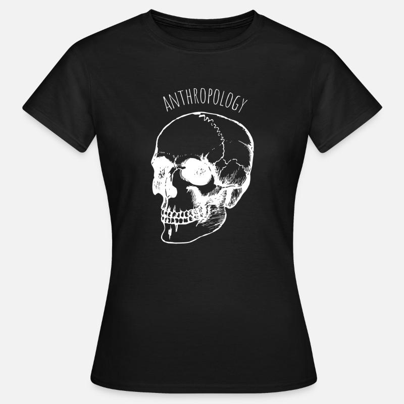 anthropology skull - Women's T-Shirt - black