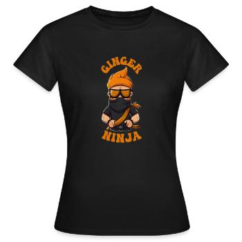 Ginger Ninja - Women's T-Shirt - black - Front - AI Model Female 172 dark (172cm)