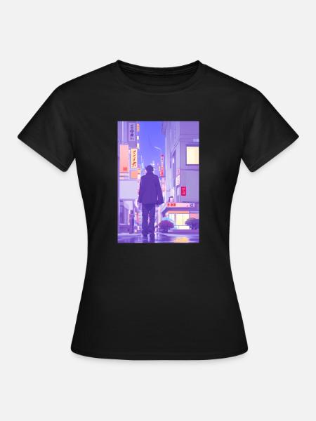 Tokio-Landschaft - Frauen T-Shirt - Schwarz