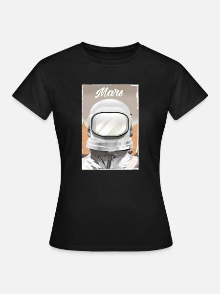 Mars Explorer Astronaut - Women's T-Shirt - black