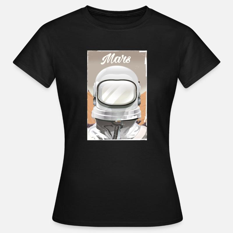 Mars Explorer Astronaut - Women's T-Shirt - black
