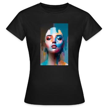 Saule - T-shirt Femme - noir - Devant - AI Model Female 172 dark (172cm)