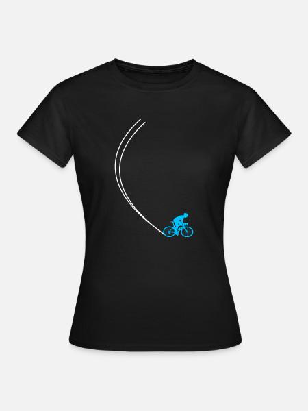 Fahrrad Mountainbike Downhill - Frauen T-Shirt - Schwarz
