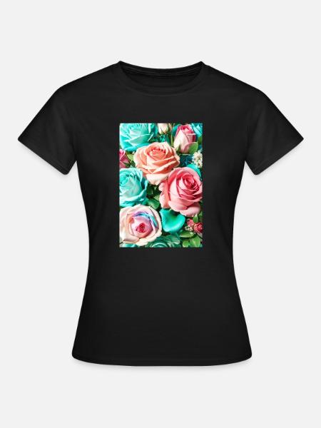 Floral 150 - T-shirt Femme - noir
