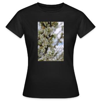 Arbre en fleur (Prunier) - T-shirt Femme - noir - Devant - AI Model Female 172 dark (172cm)