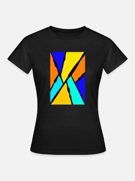 Abstrakte Kunst - Frauen T-Shirt - Schwarz