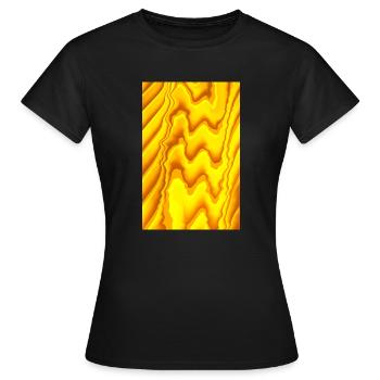 Dans le flux - T-shirt Femme - noir - Devant - AI Model Female 172 dark (172cm)