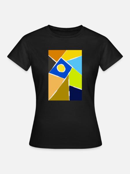 Bunte Kunst - Frauen T-Shirt - Schwarz