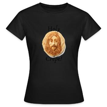 Holy Crêpe! - T-shirt Femme - noir - Devant - AI Model Female 172 dark (172cm)