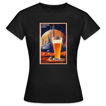 Affiche de bière martienne - T-shirt Femme - noir - Devant - AI Model Female 172 dark (172cm)