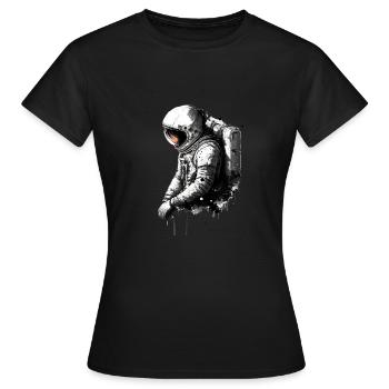 Astronaute - T-shirt Femme - noir - Devant - AI Model Female 172 dark (172cm)