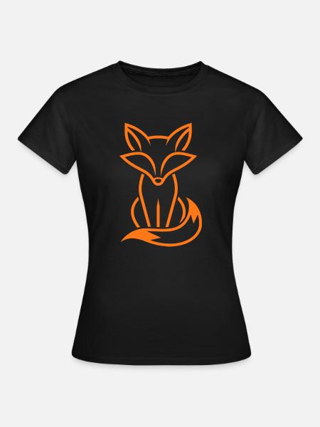 Fuchs - Frauen T-Shirt - Schwarz