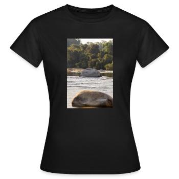 The Rock - Women's T-Shirt - black - Front - AI Model Female 172 dark (172cm)