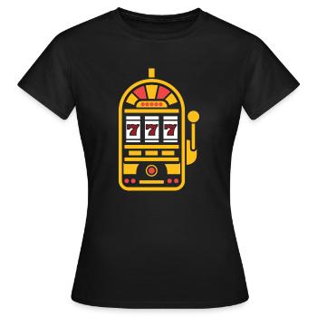 Casino - T-shirt Femme - noir - Devant - AI Model Female 172 dark (172cm)