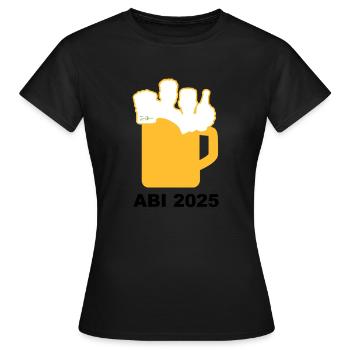 Bier Liga Logo ABI 2025 Maßkrug 2 - Frauen T-Shirt - Schwarz - Vorne - AI Model Female 172 dark (172cm)