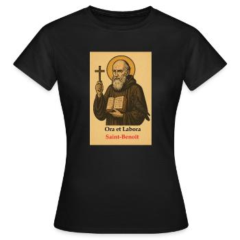 ChatGPT Image 26 juin 2025 16 00 56 - T-shirt Femme - noir - Devant - AI Model Female 172 dark (172cm)