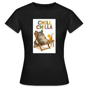 17 - T-shirt Femme - noir - Devant - AI Model Female 172 dark (172cm)