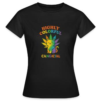 22 - T-shirt Femme - noir - Devant - AI Model Female 172 dark (172cm)
