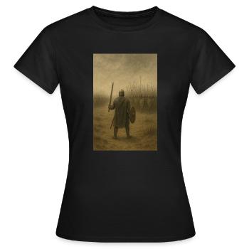 Allein kämpfender - Frauen T-Shirt - Schwarz - Vorne - AI Model Female 172 dark (172cm)
