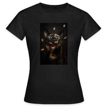 Leckerli-Angriffsmodus: Aktiviert! - Frauen T-Shirt - Schwarz - Vorne - AI Model Female 172 dark (172cm)